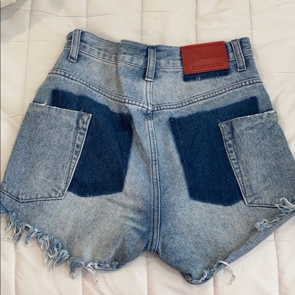 One by One Teaspoon High Rise Shorts - Picture 2 of 2